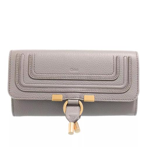 Chloé Marcie Wallet Cashmere Grey Portemonnaie mit Zip-Around-Reißverschluss