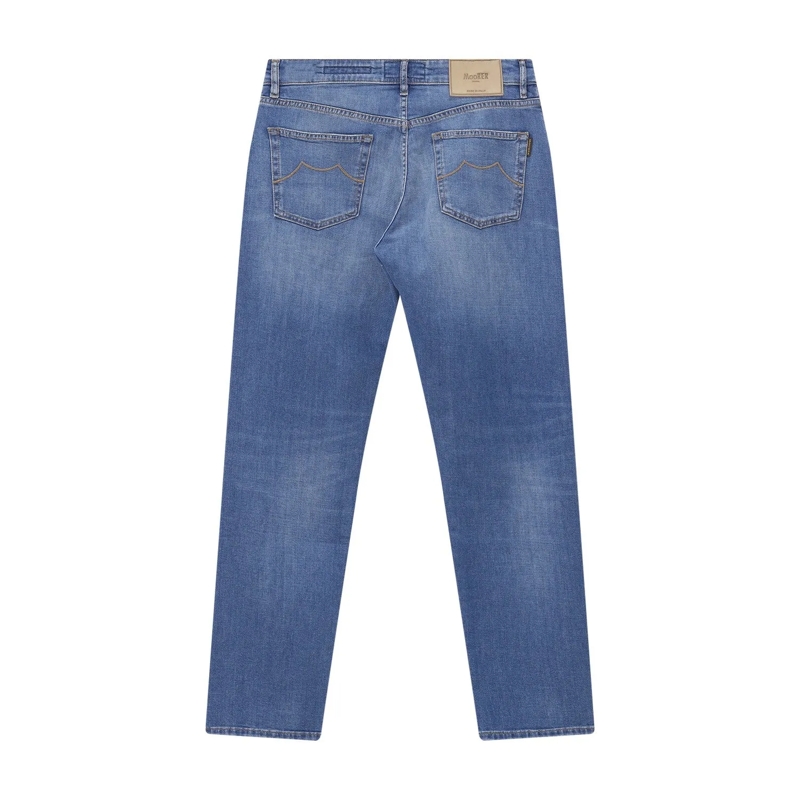Moorer Freizeithose Regular-Fit Jeans Milton blau(Image 3)