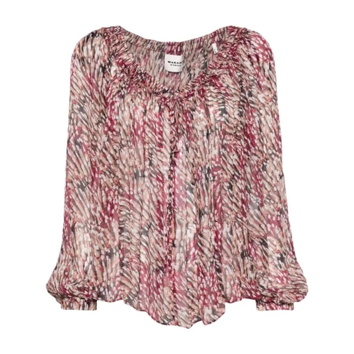 Etoile Isabel Marant Blusen Vutti Off-Shoulder Blouse Pink