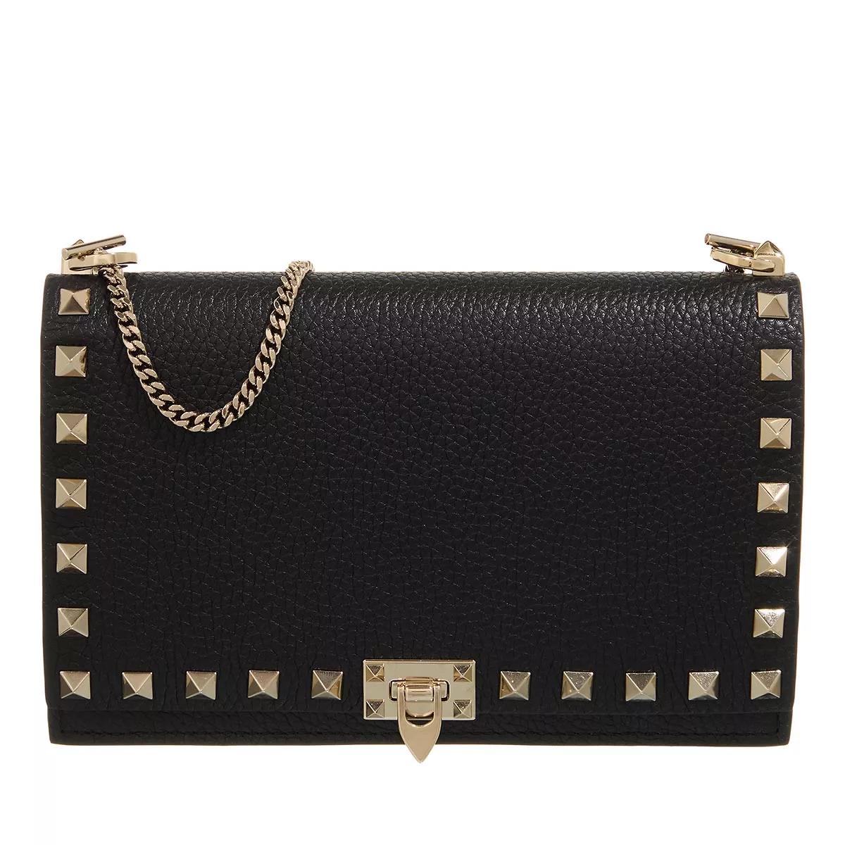 Valentino Garavani Crossbody Bags - Mini Bag Rockstud Platinum Studs - Gr. unisize - in Schwarz - für Damen