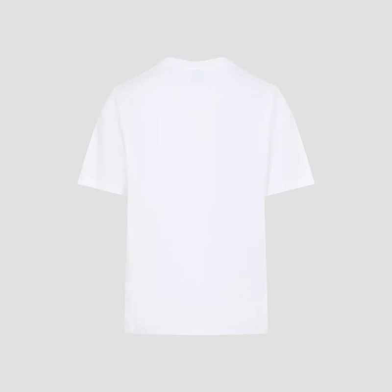 Casablanca T-shirt Floral Graphic Cotton T-Shirt With Tennis Motif White