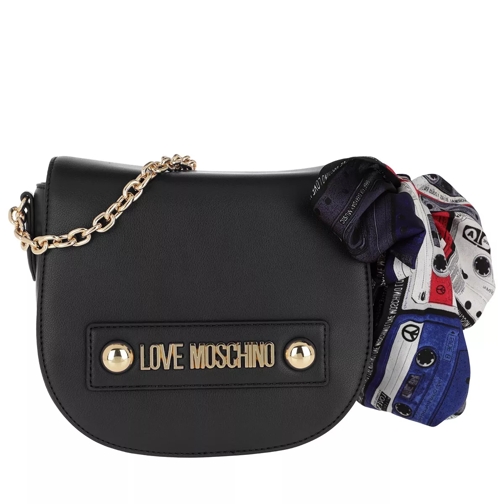 Love Moschino Logo Chain Crossbody Bag Nero Cross body-väskor