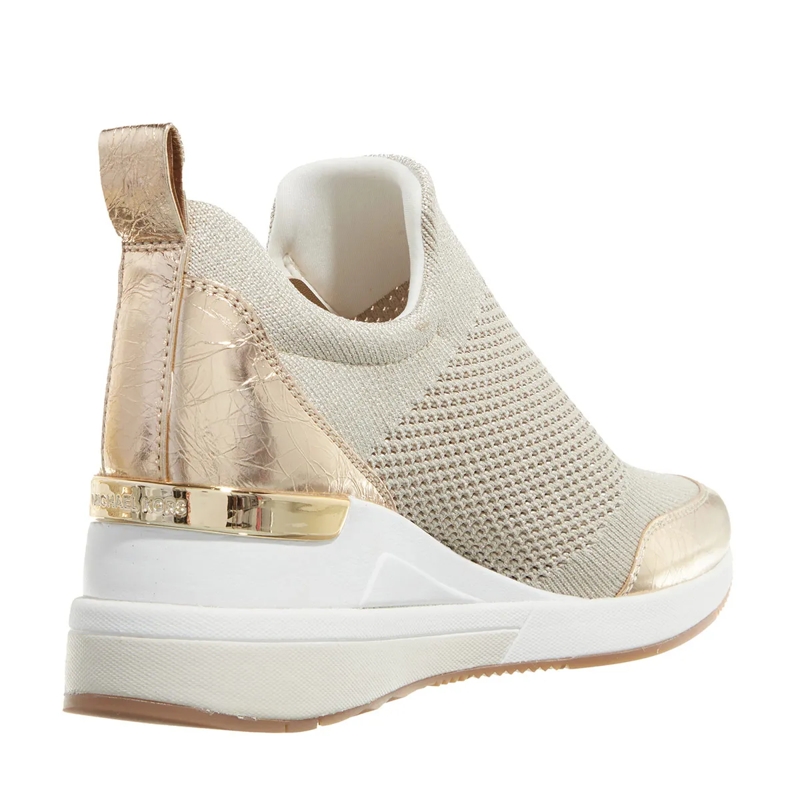 MICHAEL Michael Kors Low-Top-Sneaker Willis Wedge Trainer Pale Gold(Image 3)