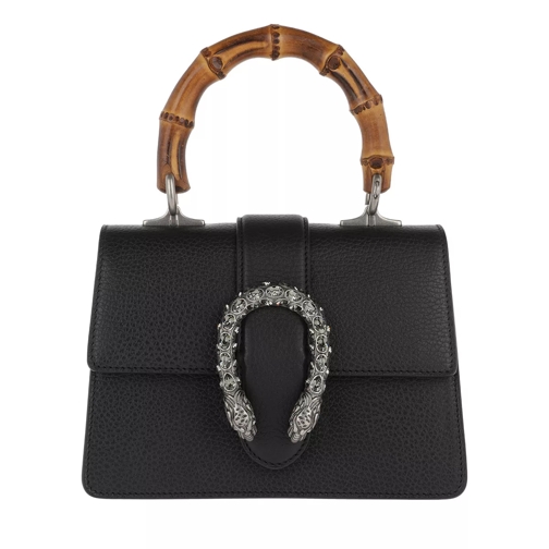 Gucci Dionysus Mini Top Handle Bag Leather Black Satchel