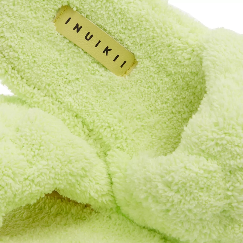 INUIKII Slides Teddy Braided Lime(Image 3)