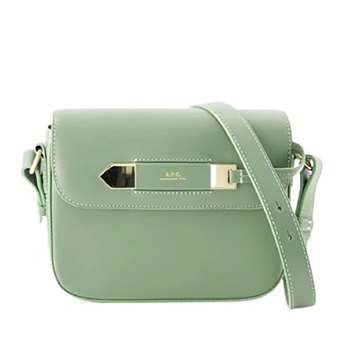 A.P.C. Crossbody Bag Charlotte Crossbody Bag - Leather - Green Grey