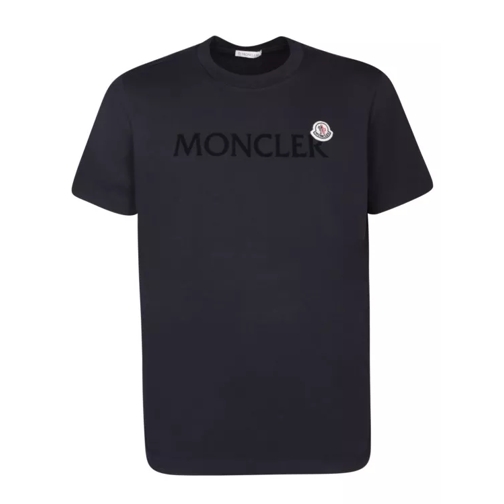 Moncler Black Cotton T-Shirt Black 