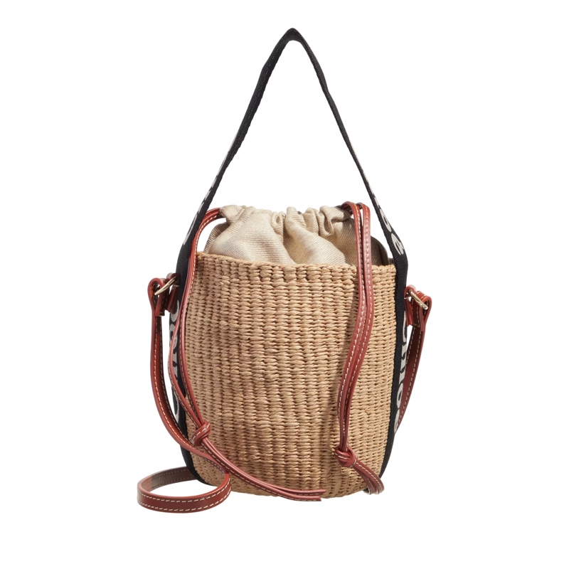 Chloé Bucket Bag Woody Black Beige