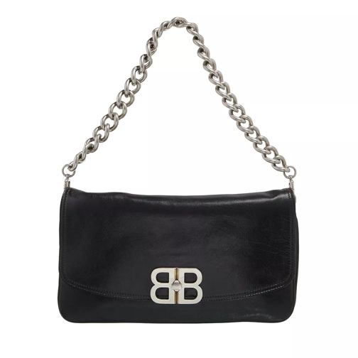 Balenciaga BB Soft Flap Bag Black Crossbody Bag