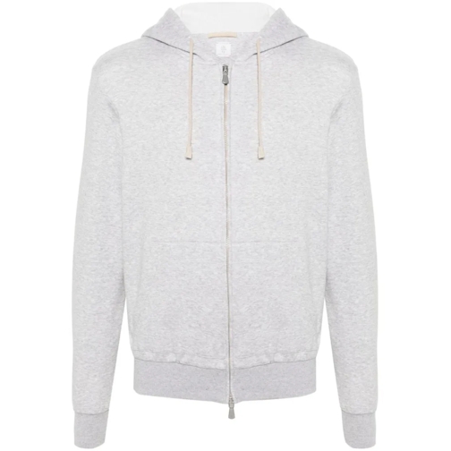 Eleventy Hoodie Zip Sweatshirt Grey