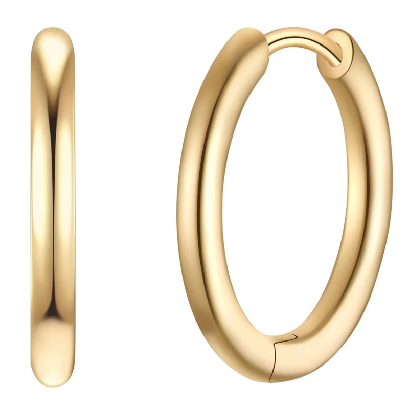 Glanzstücke München Ohrhänger Sterling Silber Creolen gold