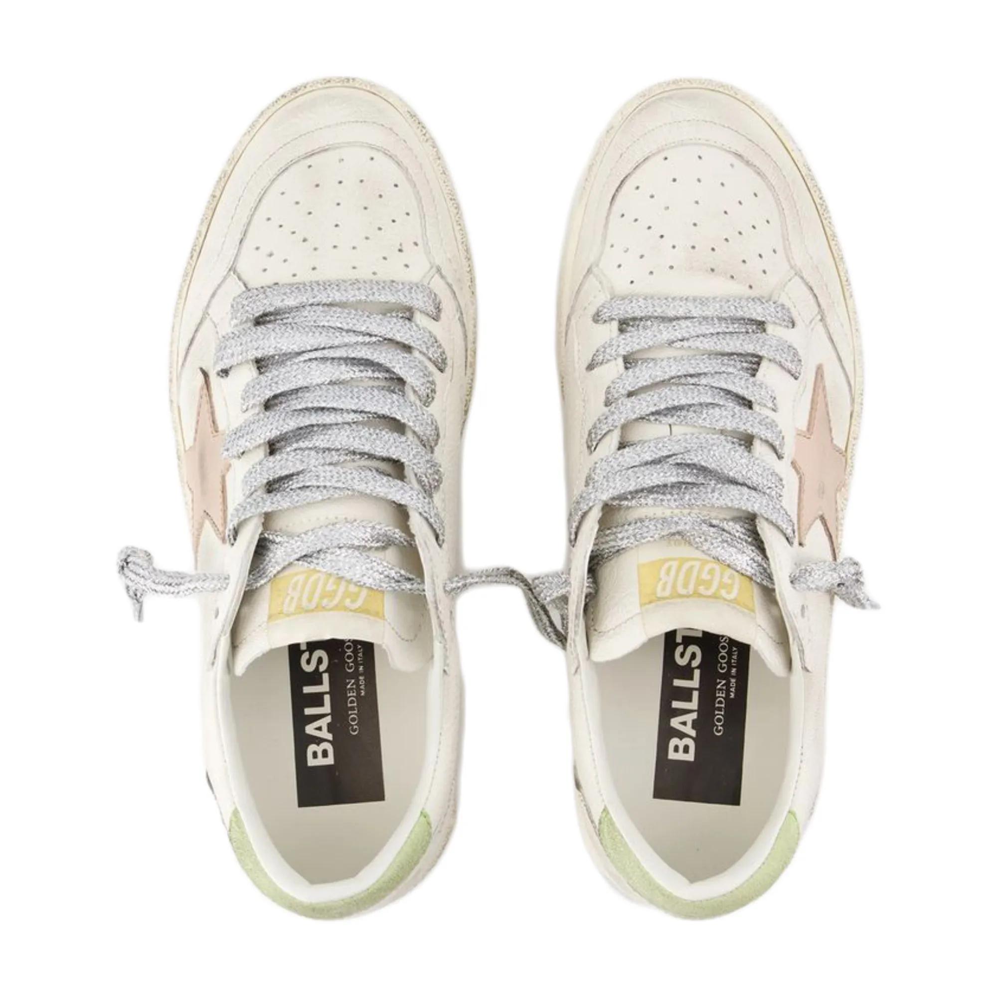 Golden Goose Low-Top Sneakers Ballstar Sneakers Leather White in beige