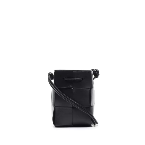 Bottega Veneta Mini Cassette Bucket Bag Black Buideltas