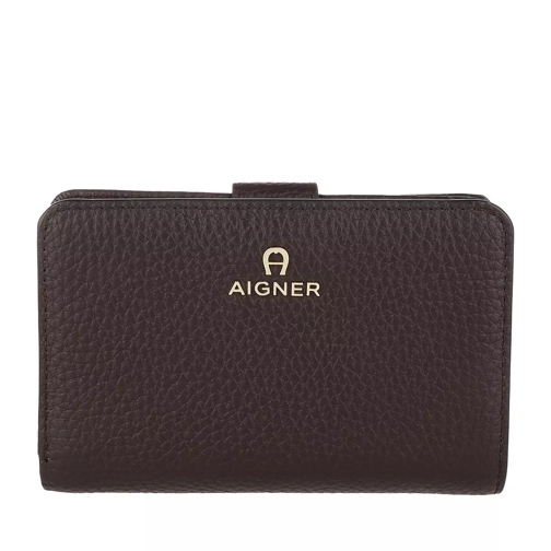 AIGNER Ivy Trifold Wallet Java Brown Vikbar plånbok