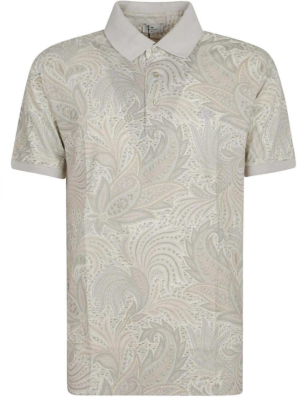 Thumbnail - Etro - Roma Short Sleeve Polo Shirt Brown - Größe XL - braun