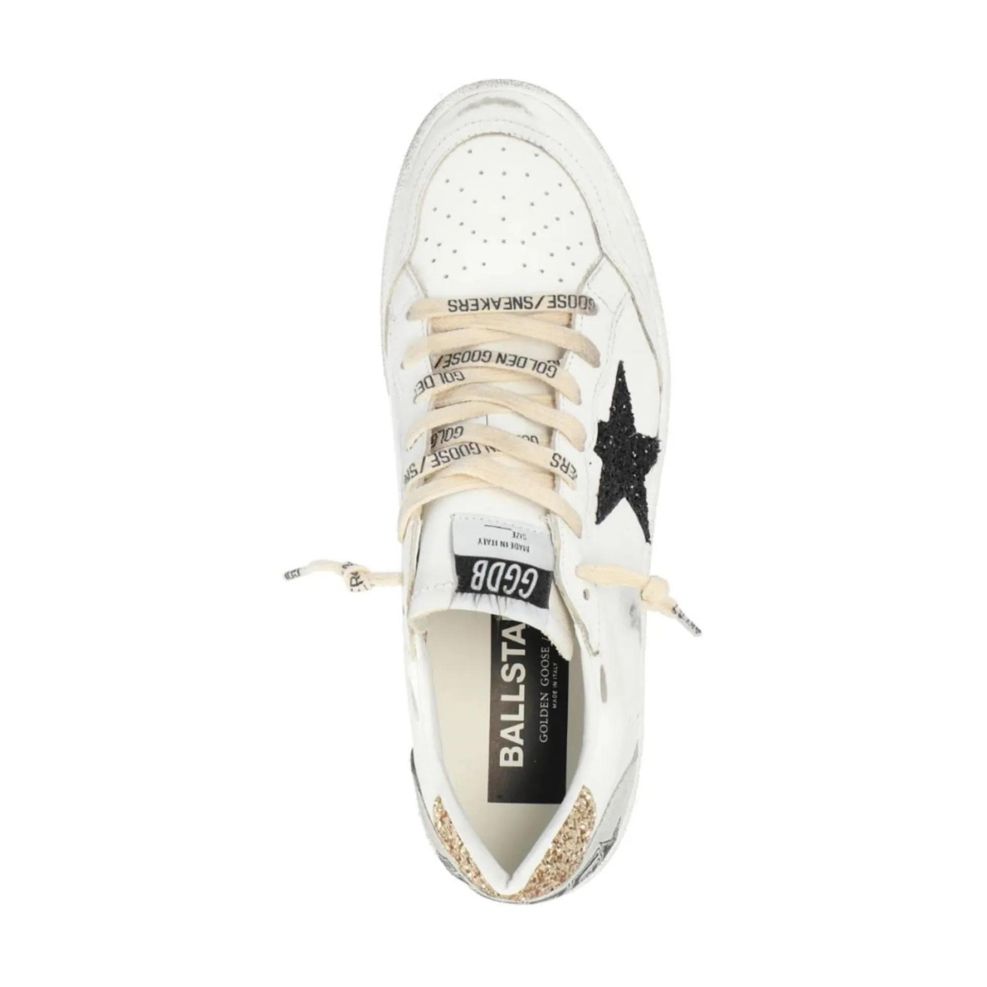 Golden Goose Low-Top Sneakers Ball Star Leather Sneakers in wit