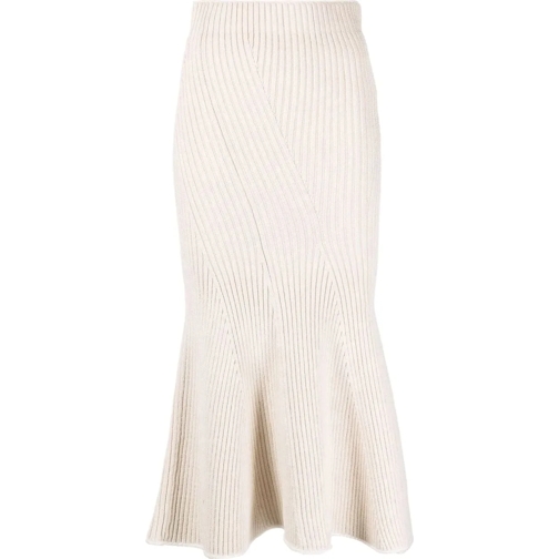 Moncler Jupes midi 2 1952 Knit Midi Tricot Skirt beige