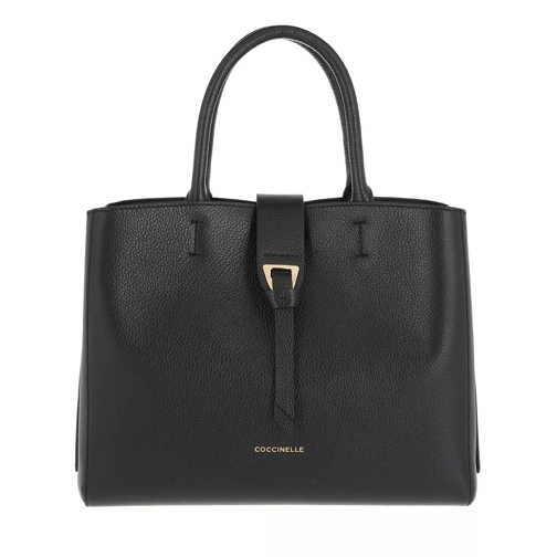 Coccinelle Alba Handbag Bottalatino Leather Noir Rymlig shoppingväska