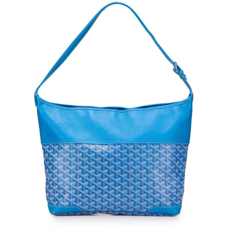 GOYARD Sac à bandoulière Goyardine Grenadine Hobo blau