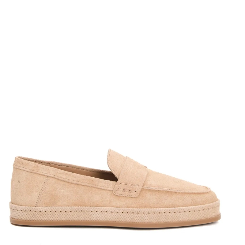 Hogan Ballerines Desert Suede Slip-On Neutrals