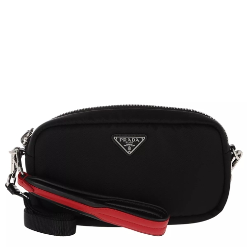Prada Mini Bag Nylon Black/Red Crossbody Bag