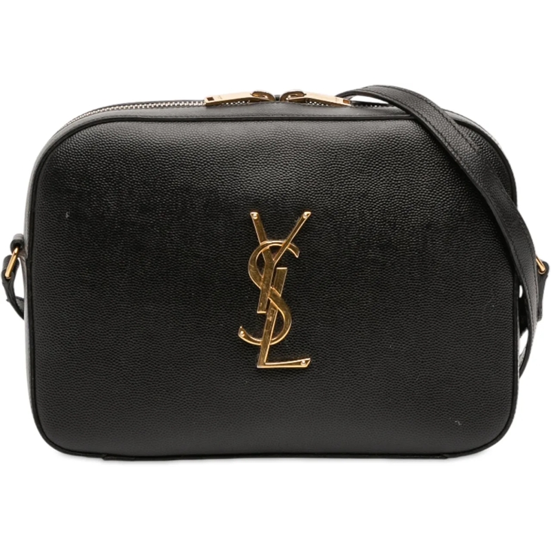 Saint Laurent Schultertasche Grain De Poudre Classic Monogram Crossbody schwarz