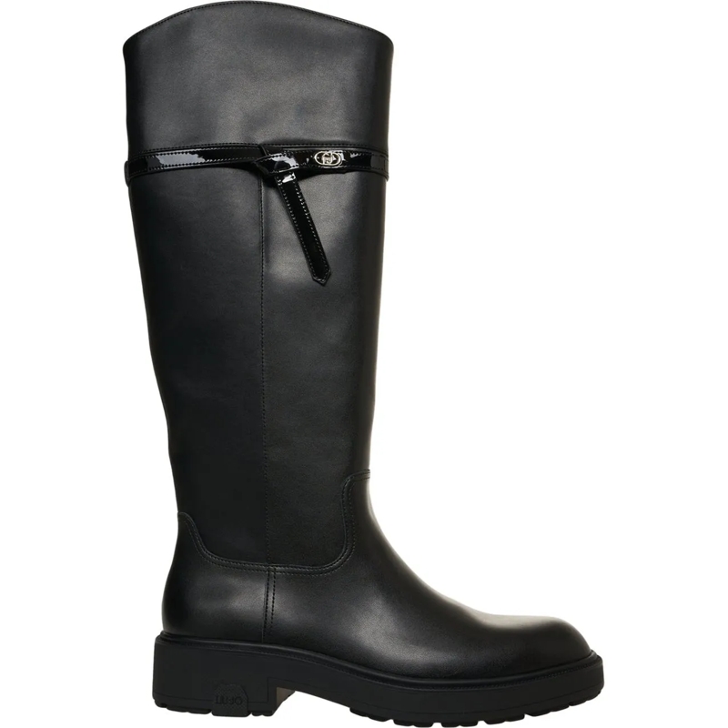 LIU JO Stiefel Smooth leather boots schwarz