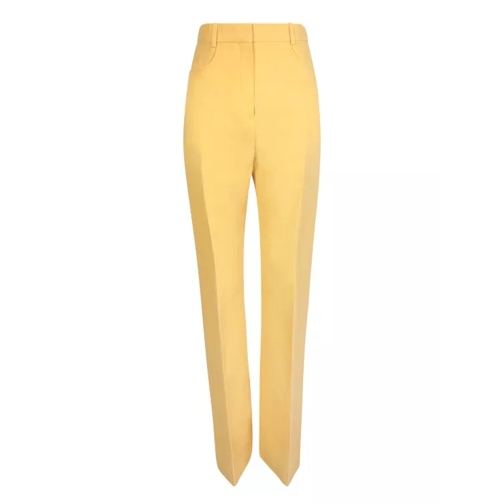 Jacquemus Yellow High-Waisted Pants Yellow Pantaloni
