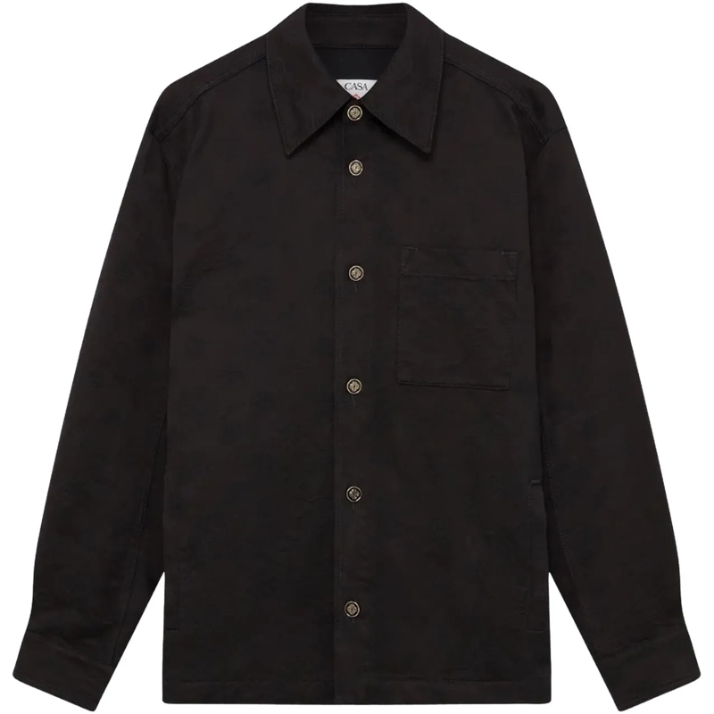 Casablanca Slim-Fit-Jeans Heren DENIM MONOGRAM SHACKET schwarz