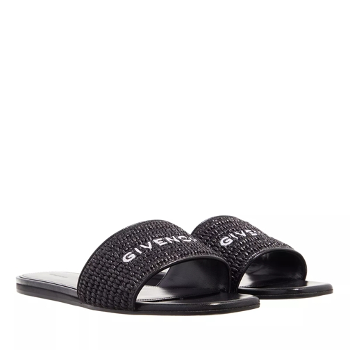 Givenchy Sandals Slide 4G In Refia Black Slide