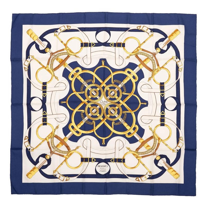 Hermès Halstuch Scarf blau