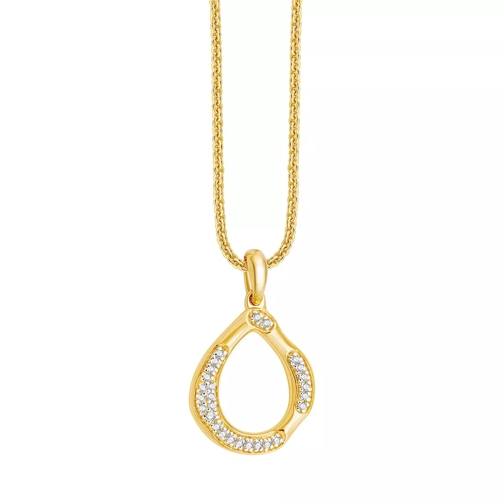 Pukka Berlin Nimbus Drop Pendant with Chain Yellow Gold Medium Necklace
