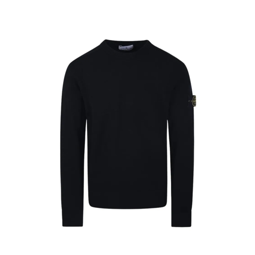 Stone Island Pullover Wool Pullover Sweater Black