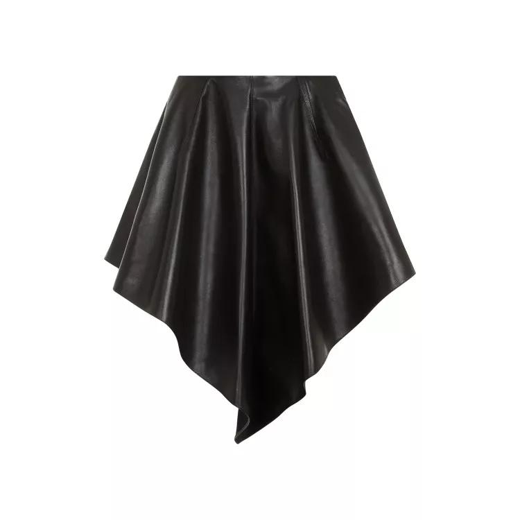 Alaia - Triangle Leather Skirt - Größe 36 - black