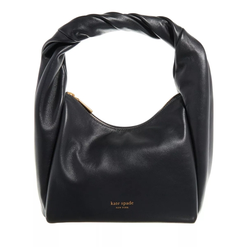 Kate Spade New York Twirl Smooth Leather Top Handle black Hobo Bag