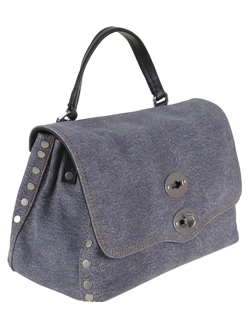 Zanellato Crossbody bags Postina Tela Genova S Handbag in blauw