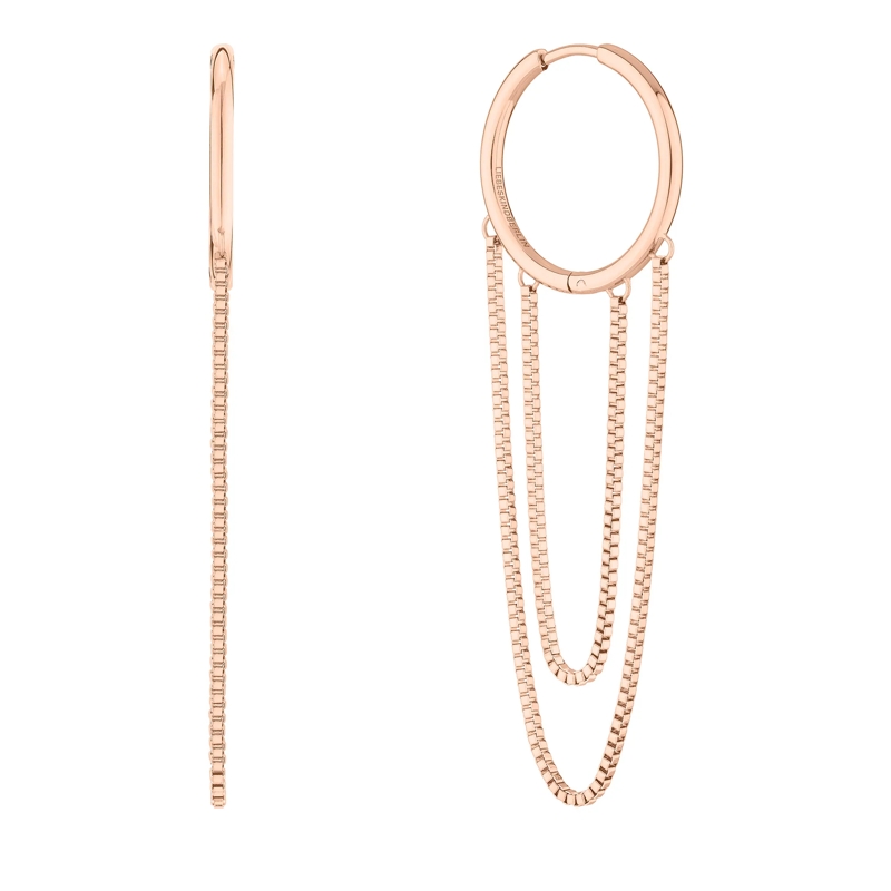 Liebeskind Berlin Ohrstecker Edelstahl The Boxy rose(Image 3)