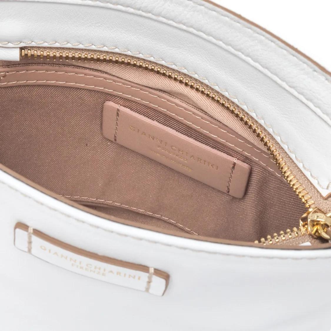 Thumbnail - Gianni Chiarini Crossbody Bags - Camilla White Leather Handbag - Gr. unisize - in Weiß - für Damen