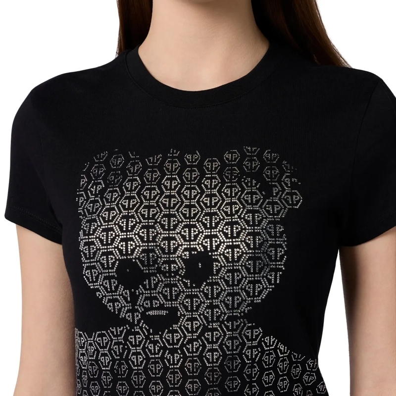 Philipp Plein T-Shirt T-Shirt Sexy Pure Fit Teddy Teddy Bear schwarz(Image 5)