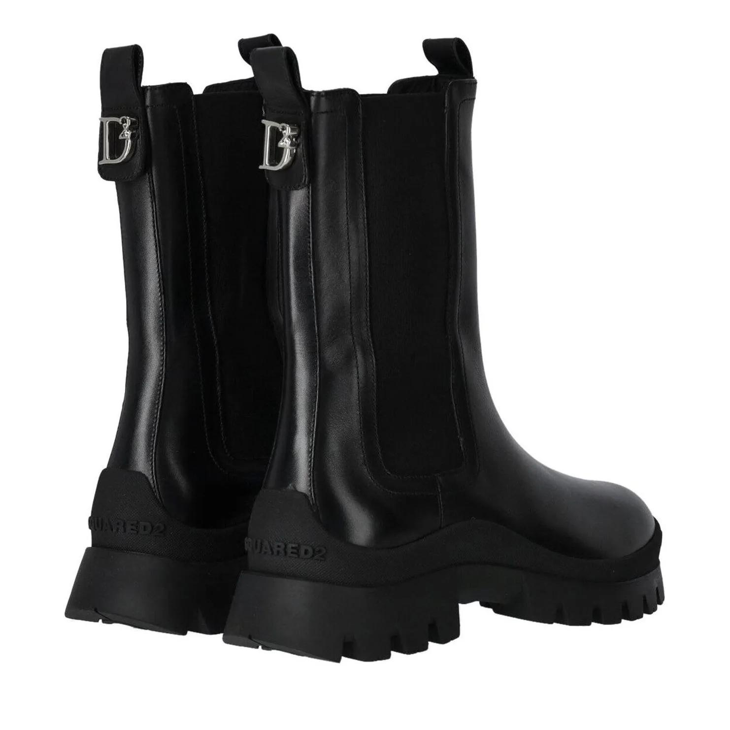Thumbnail - Dsquared2 Stiefeletten - D2 Statement Black Boot Black - Gr. 39 (EU) - in Schwarz - für Damen