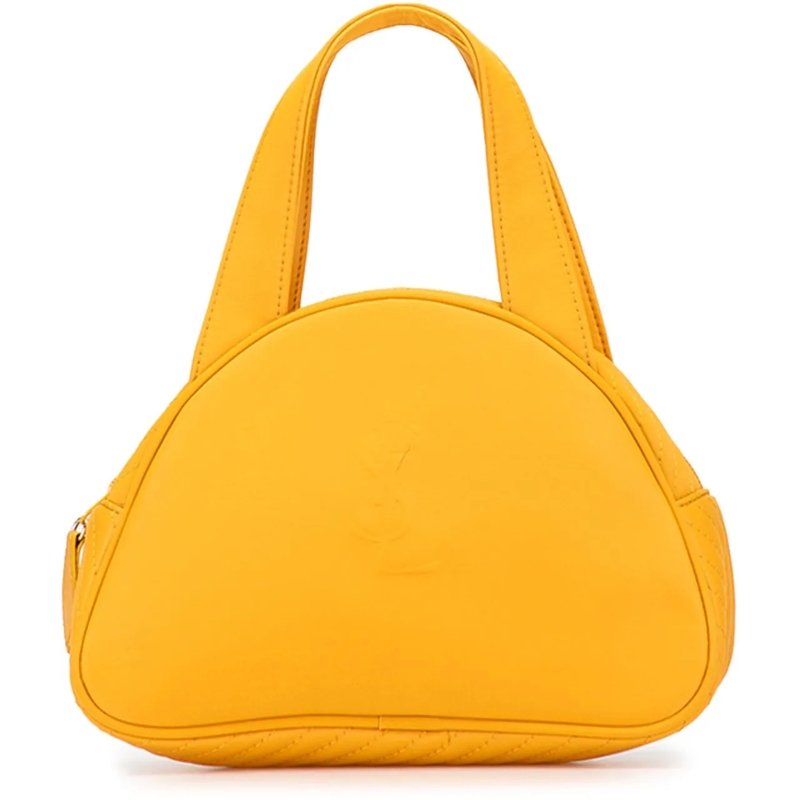 Saint Laurent Tote Nylon Logo Handbag gelb