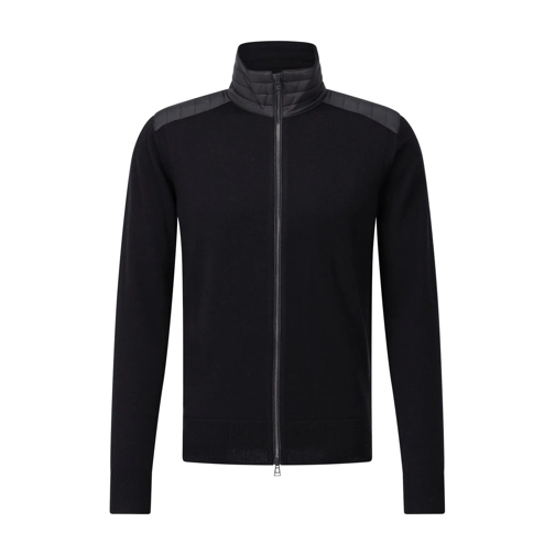 Belstaff Veste de transition Strickjacke Kelby mit gesteppten Schultern Schwarz