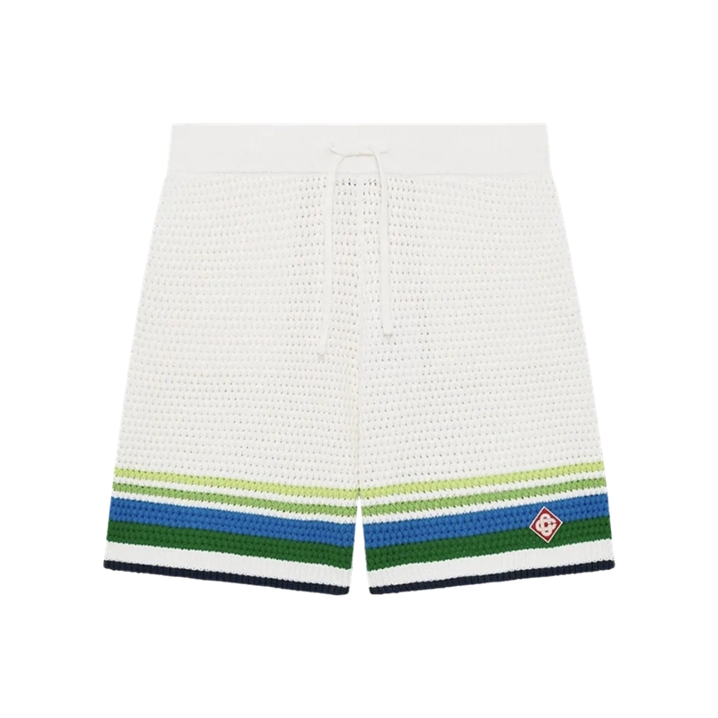 Casablanca Legere Shorts Streifen Knit Shorts white white