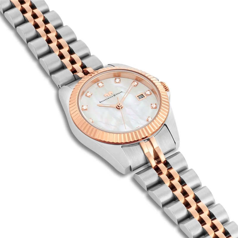 Rhodenwald & Söhne Automatikuhr Damen Armbanduhr Cassina Edelstahl silber(Image 6)