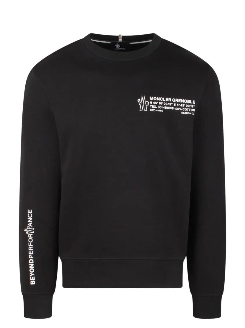 Moncler - Lettering Sweatshirt - Größe L - schwarz