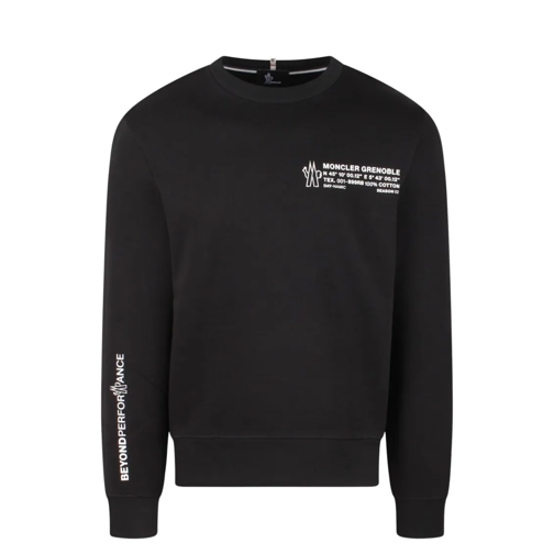 Moncler Lettering Sweatshirt Black Sweatshirts