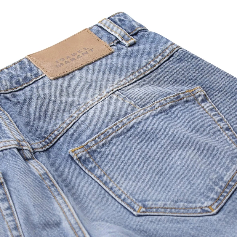 Isabel Marant Jeans Straight Leg Jeans Latissa blau(Image 4)