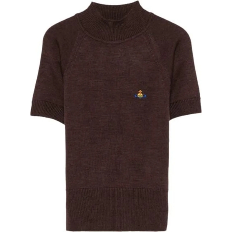 Vivienne Westwood  Bea Turtleneck Top Brown braun