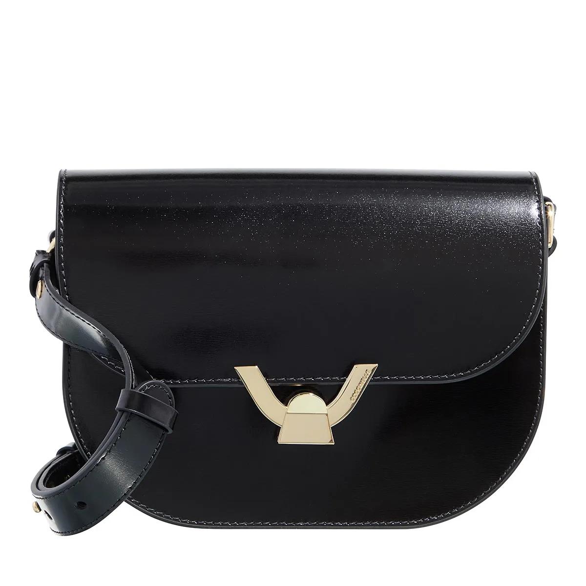 Coccinelle Crossbody Bags - Coccinelledew Shiny Calf - Gr. unisize - in Schwarz - für Damen