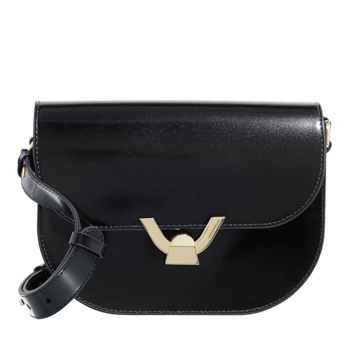 Coccinelle Coccinelledew Shiny Calf Noir Borsa saddle